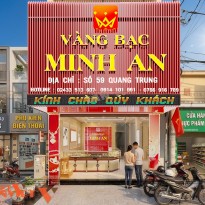Thiết kế tiệm vàng Minh An 20m2 tại Hà Nội 